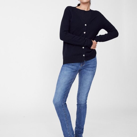 J McLaughlin ~ Annalyse Black Cashmere V-Neck Cardigan Sweater in size XS - Picture 14 of 15